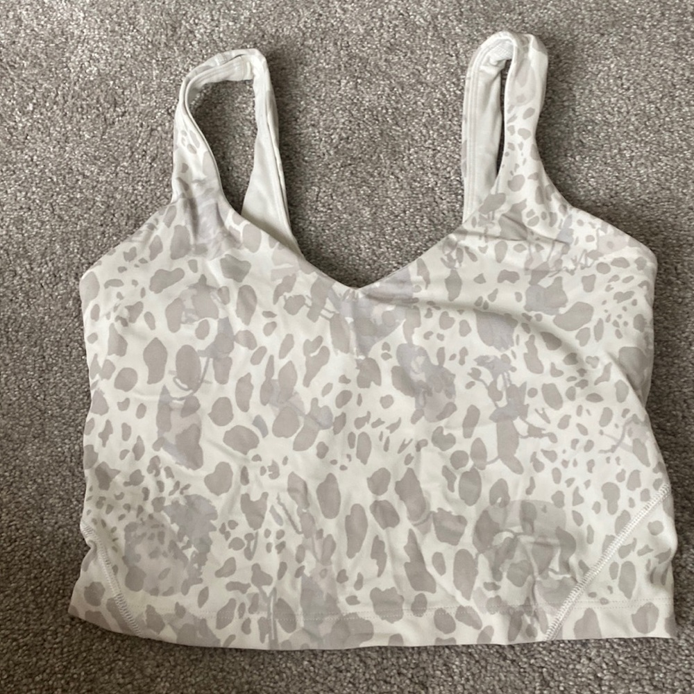 Lululemon align top white cheetah